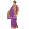Party wear - Purple color Crepe Saree - Click here to View more details about this Product